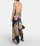 Etro Floral silk midi dress