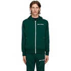 Palm Angels Green Hooded Classic Track Jacket