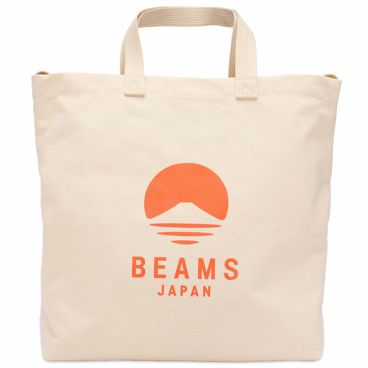 BEAMS JAPAN 2 Way Canvas Tote Bag in Orange 