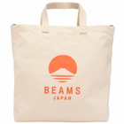 BEAMS JAPAN 2 Way Canvas Tote Bag in Orange 
