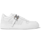 1017 ALYX 9SM - Buckled Perforated-Leather Sneakers - White