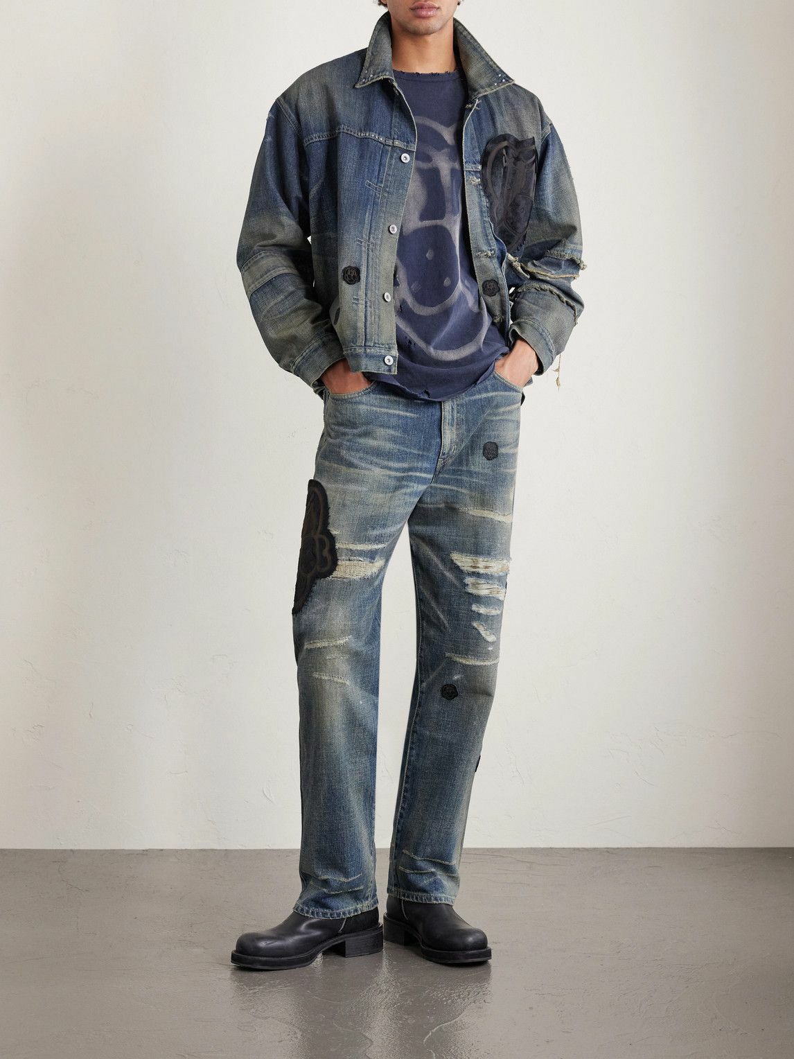 NEIGHBORHOOD RIGID BASIC アメカジ バイカー 赤耳 NEIGHBORHOOD RIGID 