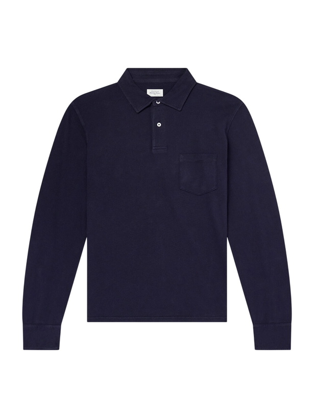 Photo: Hartford - Cotton-Piqué Polo Shirt - Blue