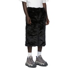 Landlord Black Faux-Fur Shorts