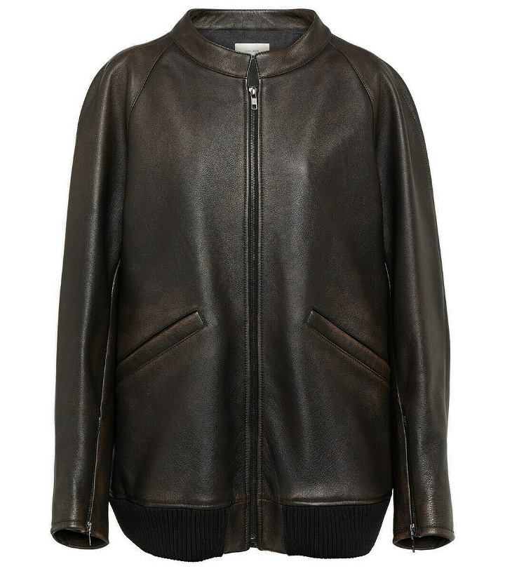 Photo: The Row Leather jacket