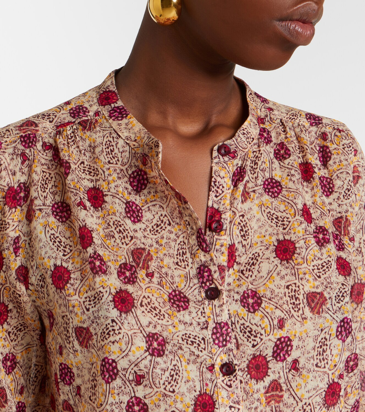 Marant Etoile Maria printed cotton shirt