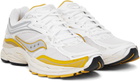 Saucony White & Yellow ProGrid Omni 9 TMY Sneakers