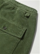 Universal Works - Straight-Leg Wool-Corduroy Drawstring Trousers - Green