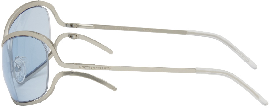 A BETTER FEELING Silver Numa Sunglasses