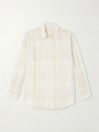 Kaptain Sunshine - Checked Cotton-Flannel Shirt - Yellow
