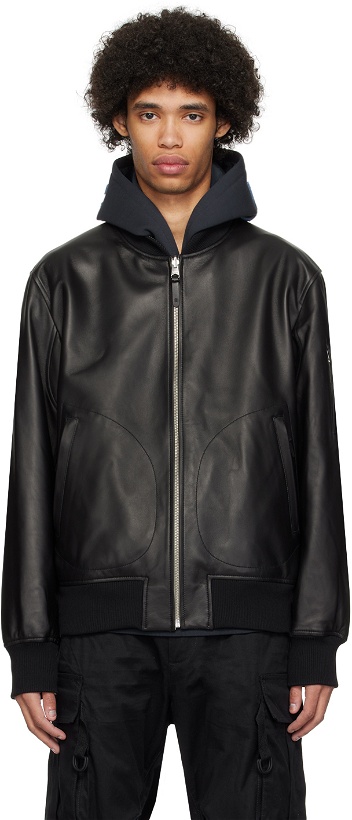 Photo: MACKAGE Black Easton Reversible Leather Jacket