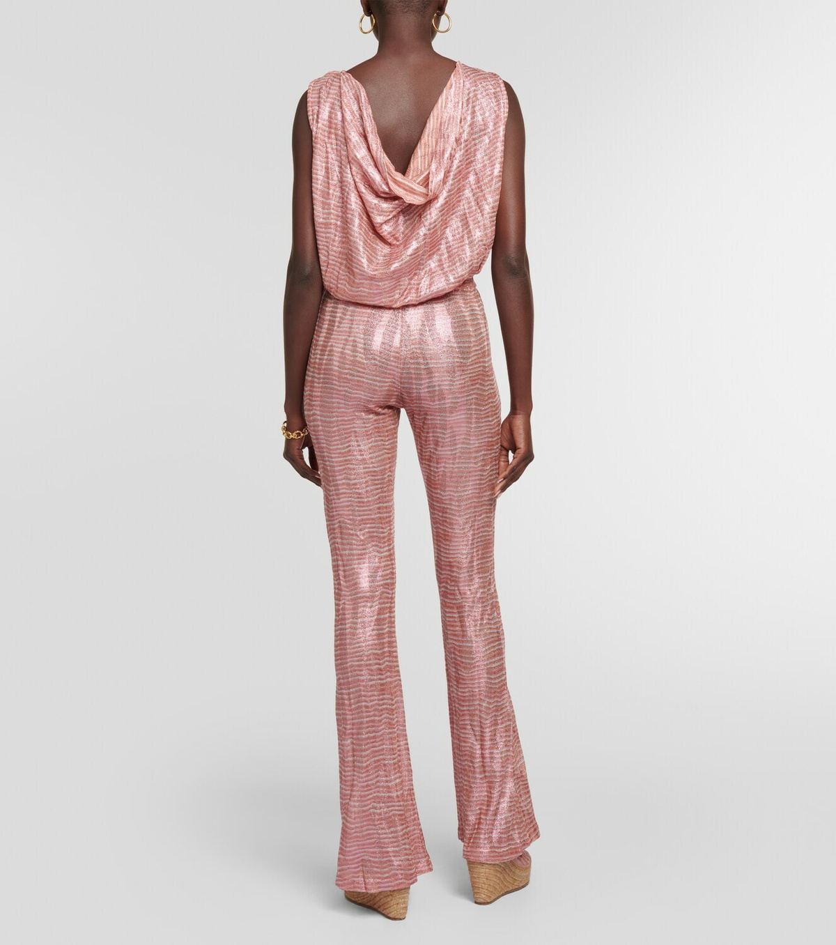 Missoni Mare Jacquard cowl neck jumpsuit