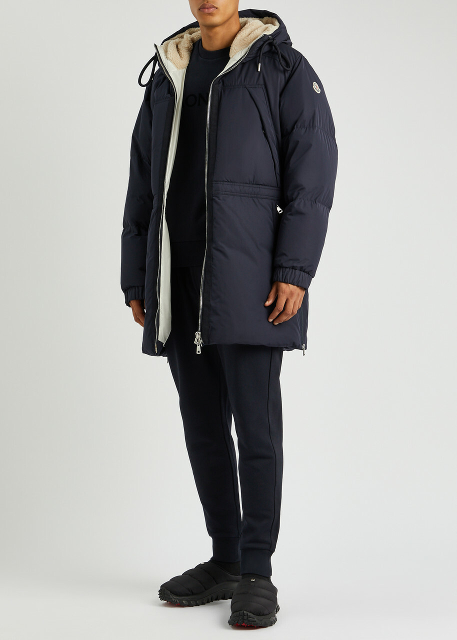 r*.様 MONCLER ネイビー ジャンパー ネイビーブルー Moncler Mayaショートダウンジャケット