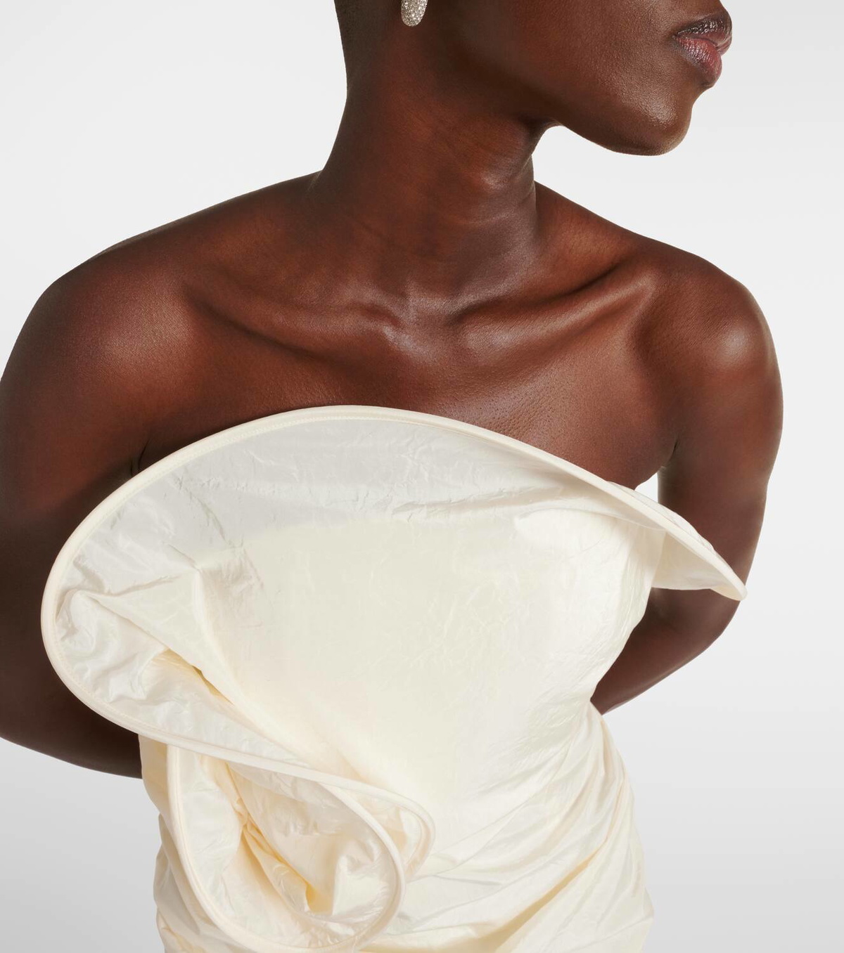 magda butrym sculptural rose mini dress Magda Butrym Sculptural Rose silk taffeta minidress Magda Butrym