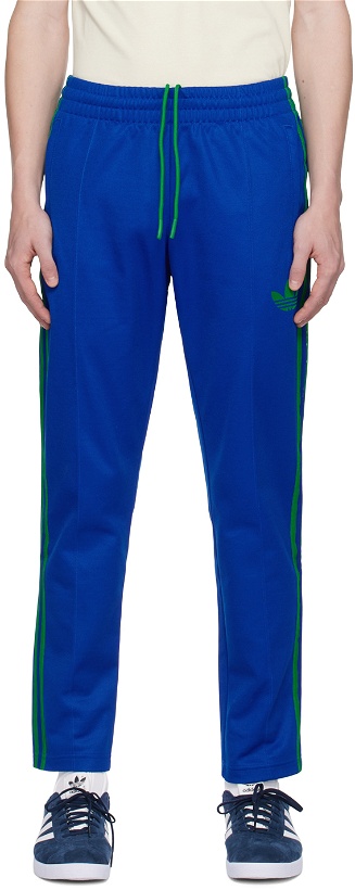 Photo: adidas Originals Blue & Green Adicolor Heritage Now Lounge Pants