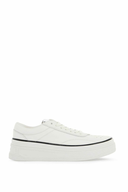 Photo: JIL SANDER leather sneakers for everyday White