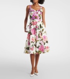 Dolce&Gabbana Floral cotton-blend bustier