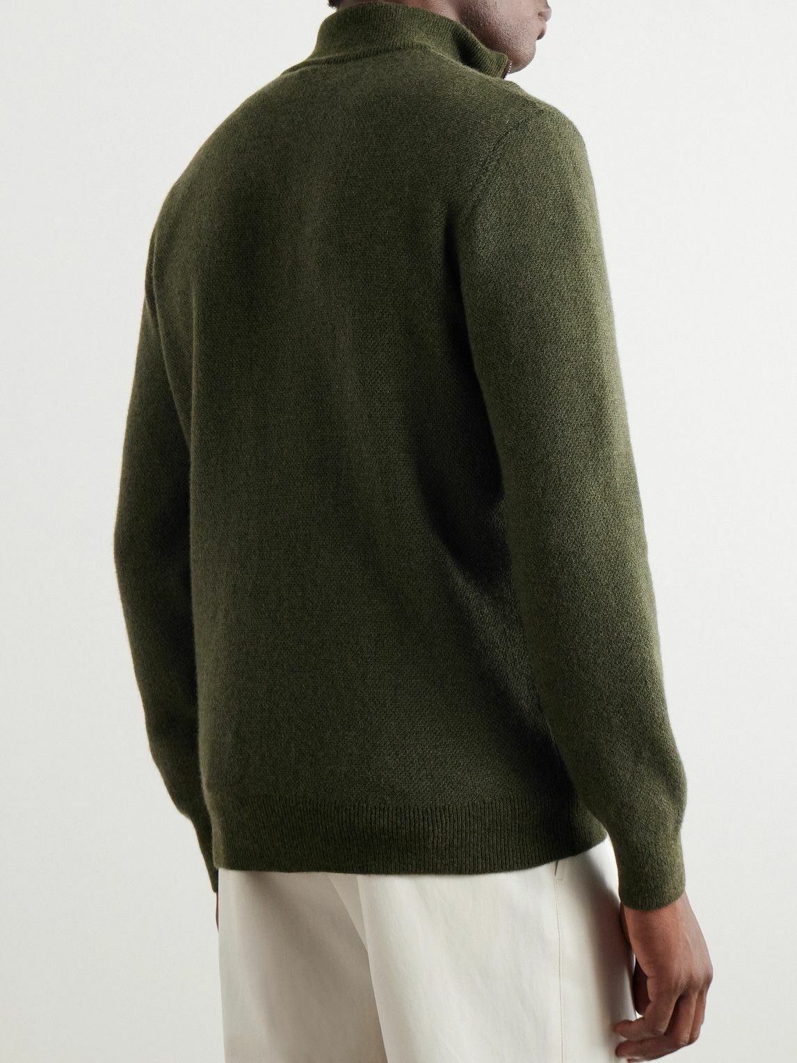 Ralph Lauren PurpleLabel メリノウール ニット グリーン Ralph Lauren Purple label - Slim-Fit Cashmere Rollneck Sweater