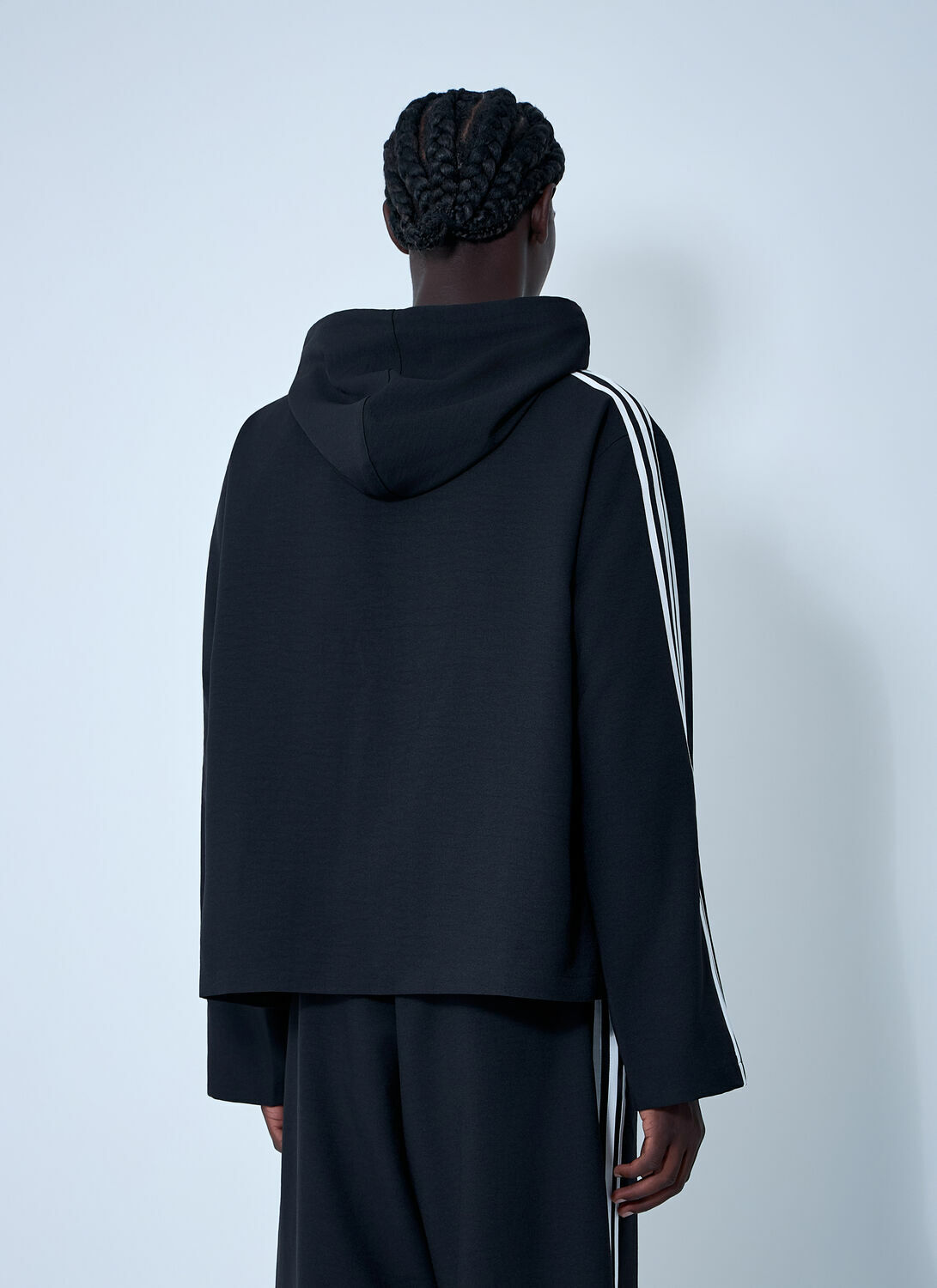 Y-3 Hooded U Wire Motif Sweatshirt