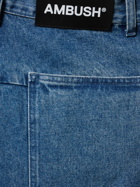 AMBUSH - Oversize Cotton Denim Cargo Jeans