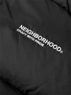 Neighborhood - Base Logo-Embroidered Quilted Shell Down Gilet - Black