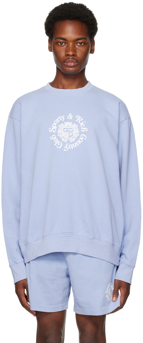 Sporty \u0026 Rich Blue 'Monte Carlo' Sweatshirt Sporty \u0026 Rich