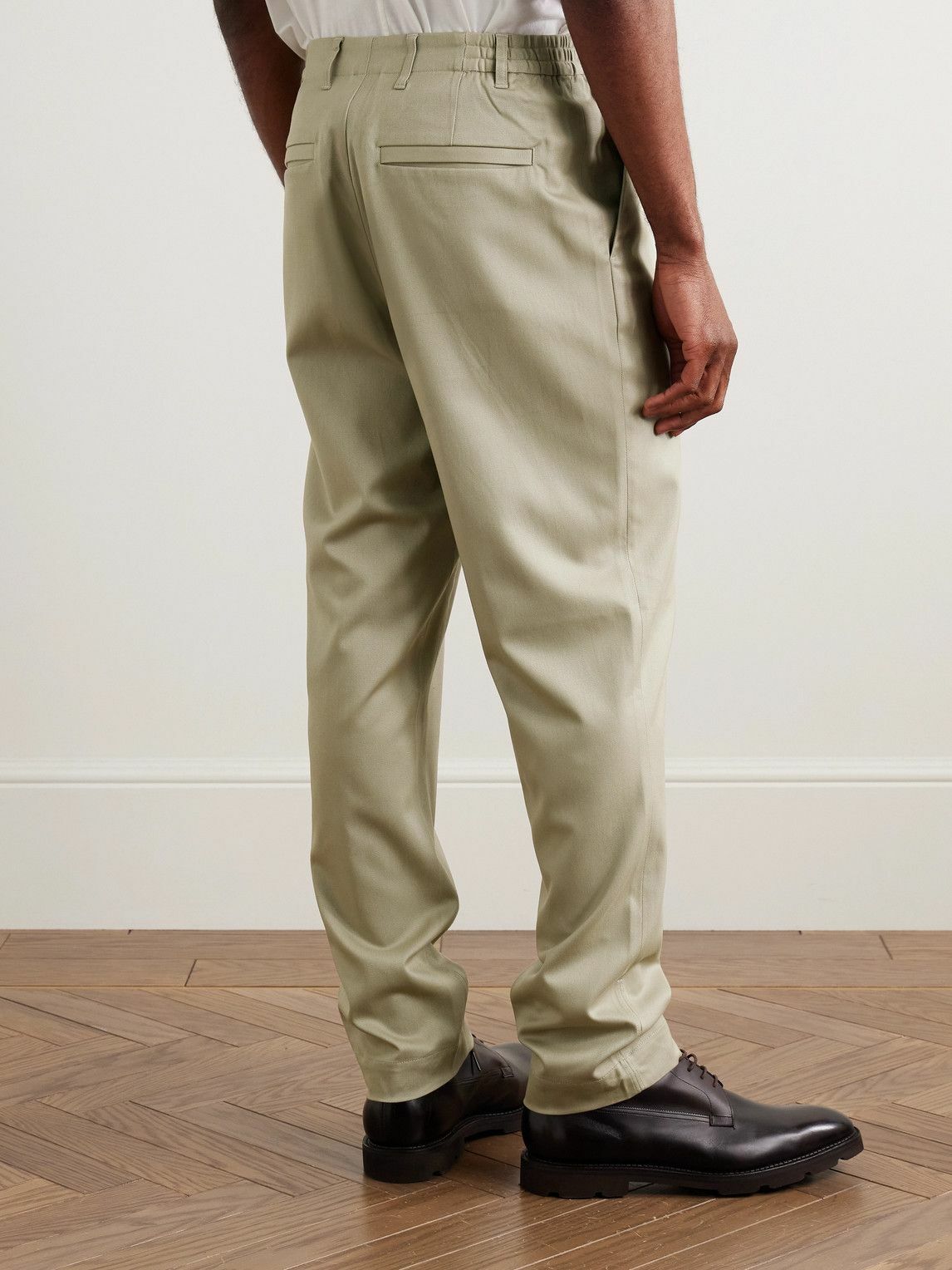 Purdey - Straight-Leg Stretch-Lyocell Twill Chinos - Neutrals