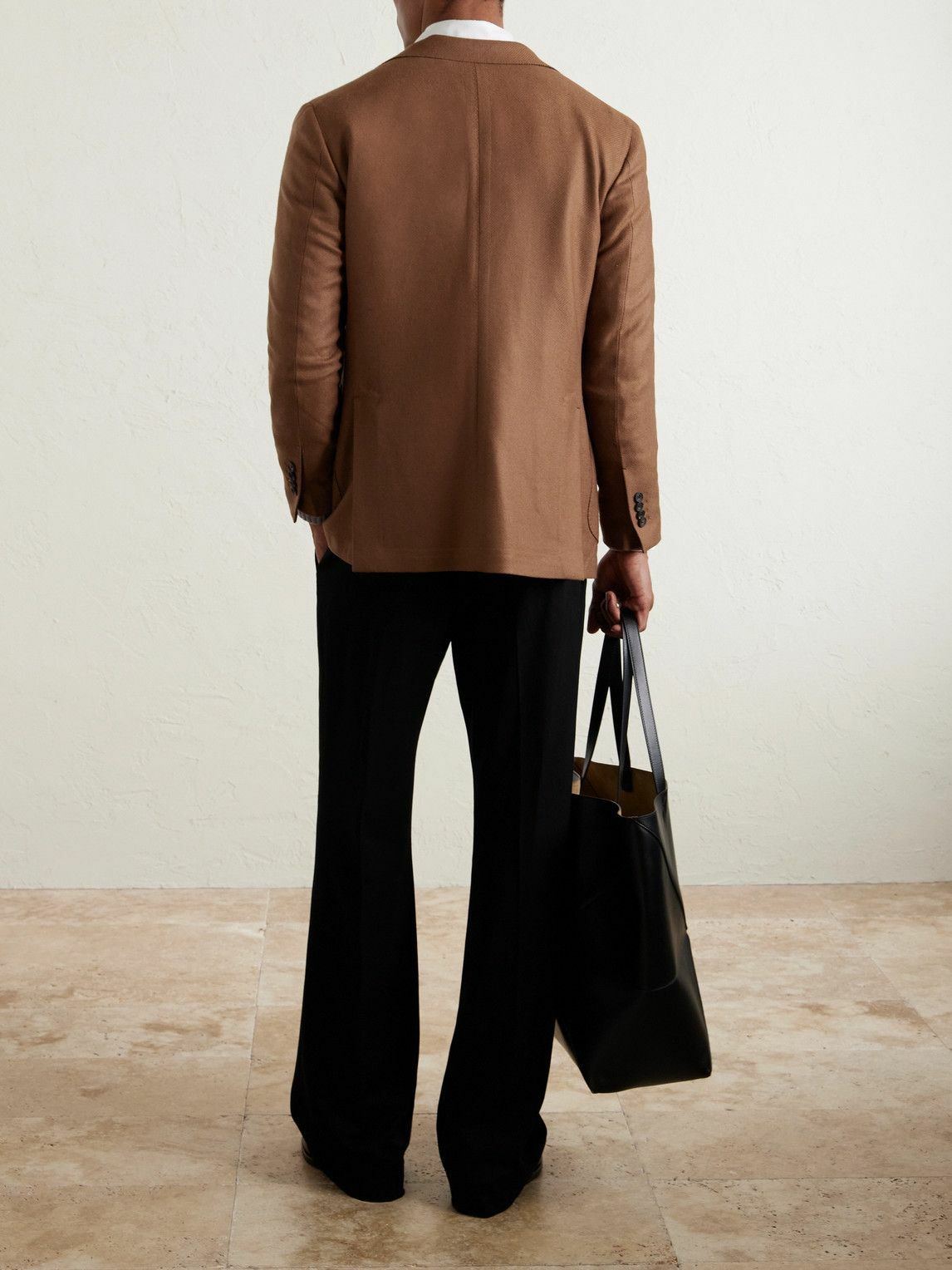 J. Mueser - Wool and Cashmere-Blend Blazer - Brown