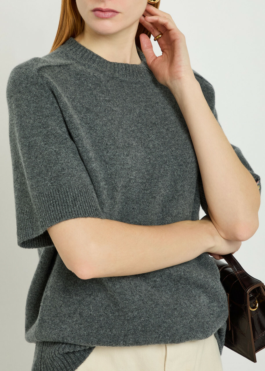 Extreme Cashmere N°454 Scott Cashmere-blend top - Dark Grey - One Size