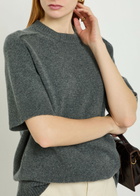 Extreme Cashmere N°454 Scott Cashmere-blend top - Dark Grey - One Size