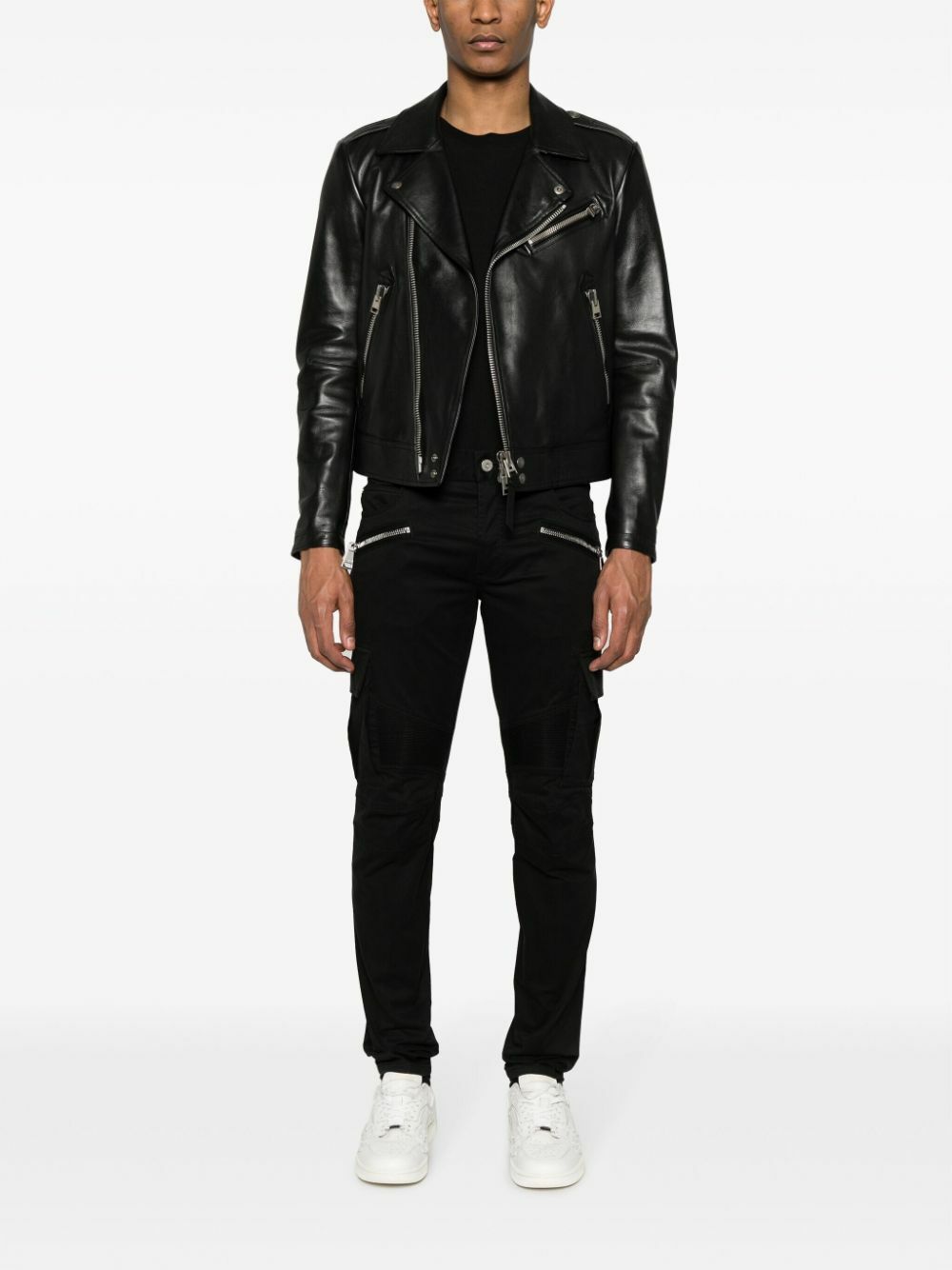 Jeans Balmain SS21 - Effet Faded Noir - Coupe Tapered - Prototype Made In Japan - Taille 30