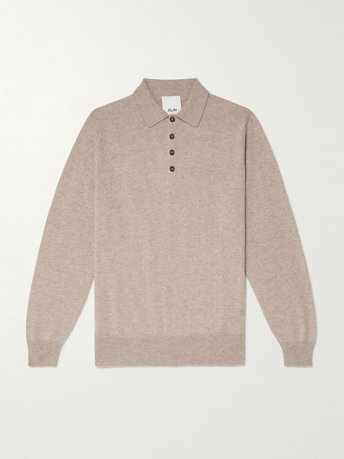 Allude - Cashmere Polo Shirt - Brown