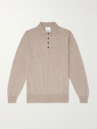 Allude - Cashmere Polo Shirt - Brown
