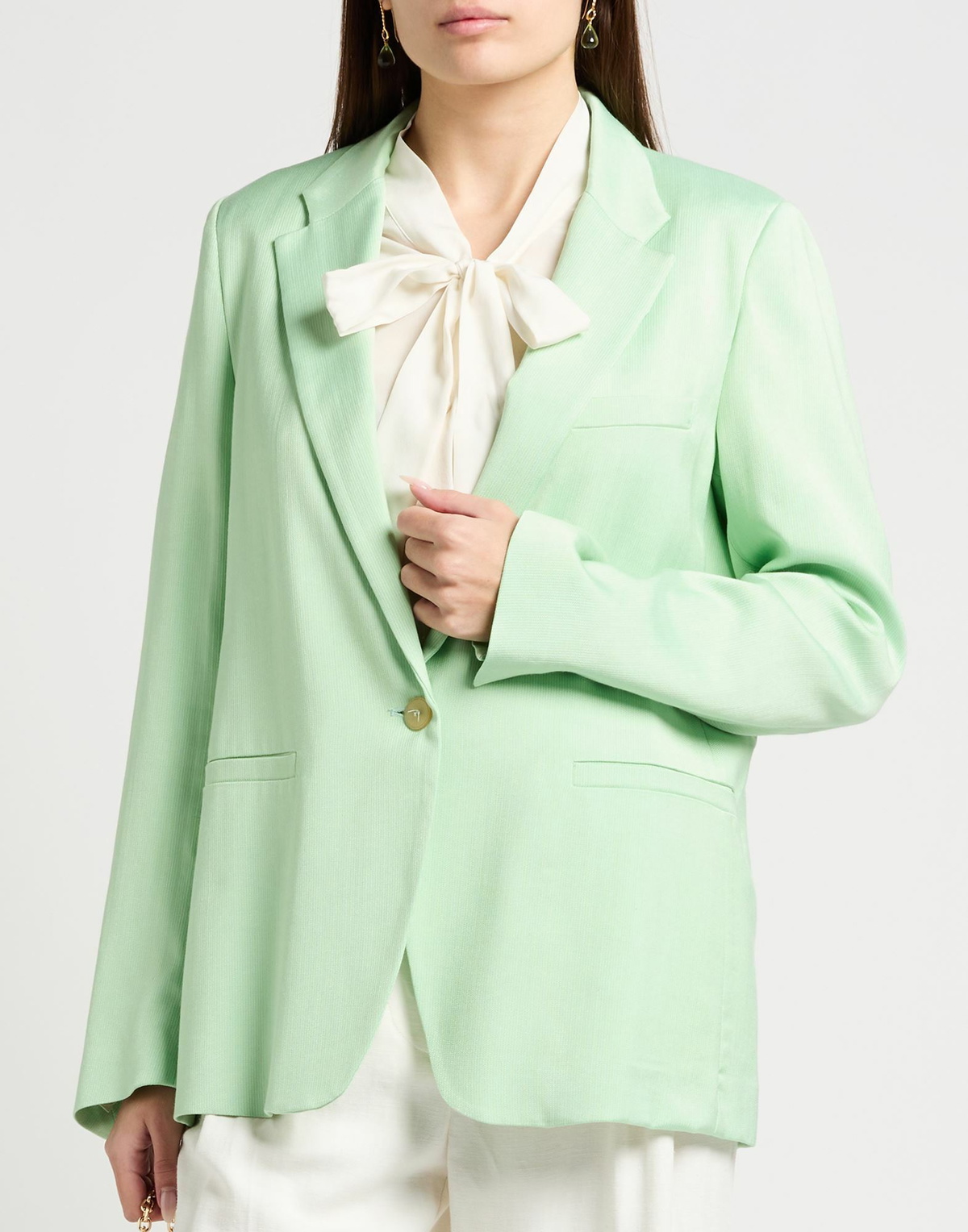Forte_forte Womens Blazer Light in Green