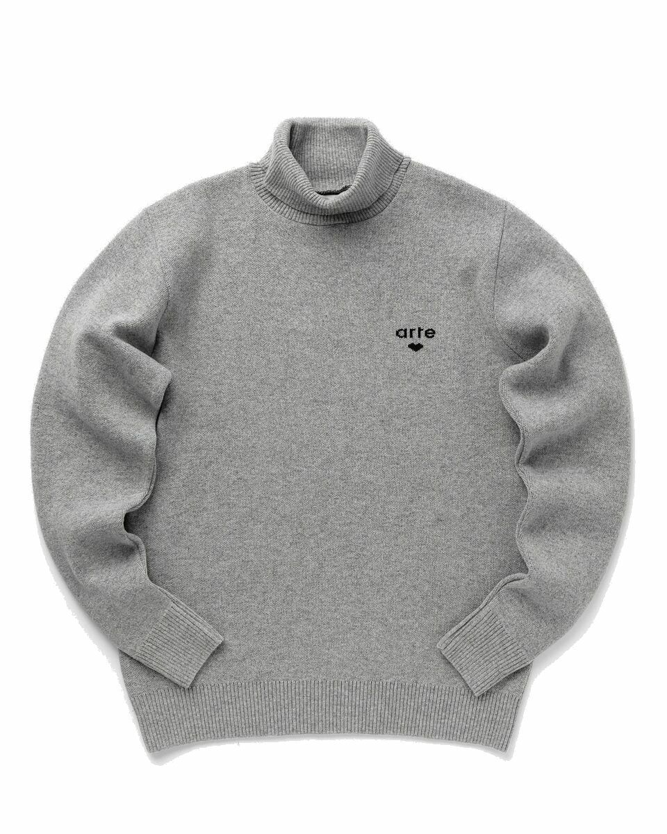 Photo: Arte Antwerp Turtleneck Sweater Grey - Mens - Sweatshirts