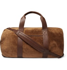 Brunello Cucinelli - Suede and Full-Grain Leather Holdall - Men - Tan