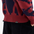 P.A.M. Men's Handmaiden Crew Knit Sweater in Burgundy