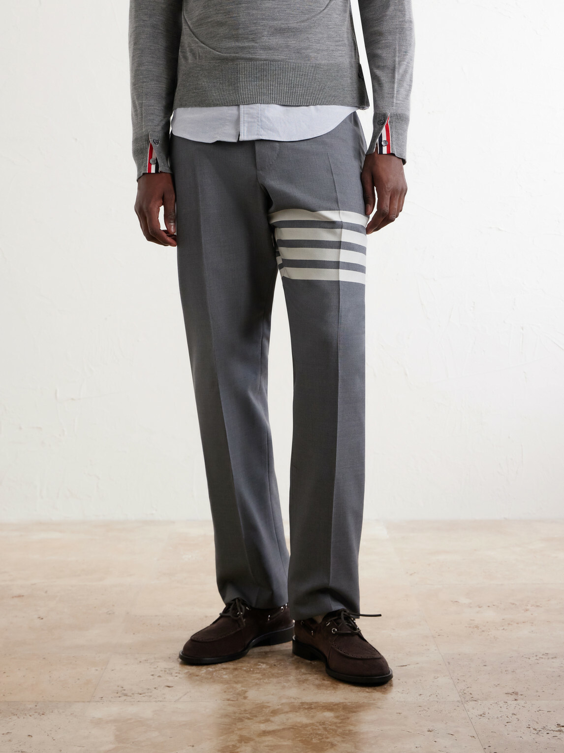Thom Browne - Suede Boat Shoes - Brown