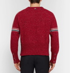 Thom Browne - Striped Wool and Mohair-Blend Sweater - Men - Red