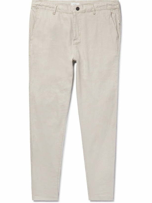 Photo: Onia - Traveler Tapered Linen-Blend Trousers - Neutrals