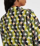 Dries Van Noten Printed crêpe bowling shirt