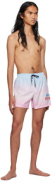 Balmain Pink Evian Edition Swim Shorts