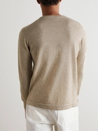 Zegna - Oasi Cashmere and Linen-Blend Sweater - Neutrals