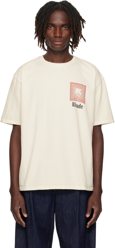 Photo: Rhude Off-White Chevron Logo Repeat T-shirt
