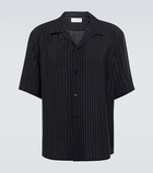 Saint Laurent - Short-sleeved striped silk shirt