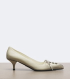 Prada Distressed leather pumps