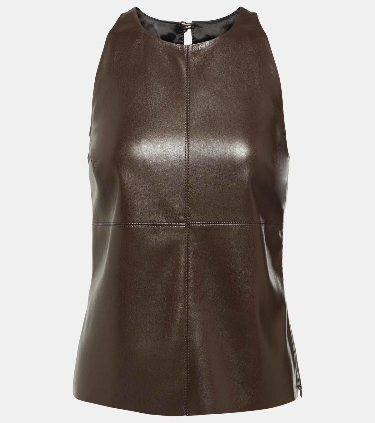 Nanushka Teza faux leather tank top