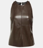 Nanushka Teza faux leather tank top