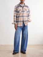 God's True Cashmere - Tartan Cashmere-Flannel Shirt - Orange
