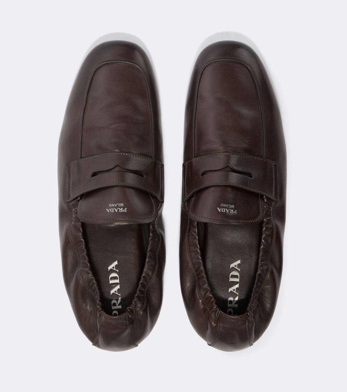 Prada Leather penny loafers